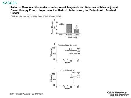 Potential Molecular Mechanisms for Improved Prognosis and Outcome with Neoadjuvant Chemotherapy Prior to Laparoscopical Radical Hysterectomy for Patients.