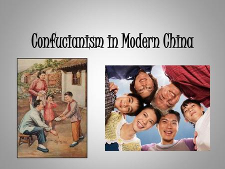 Confucianism in Modern China