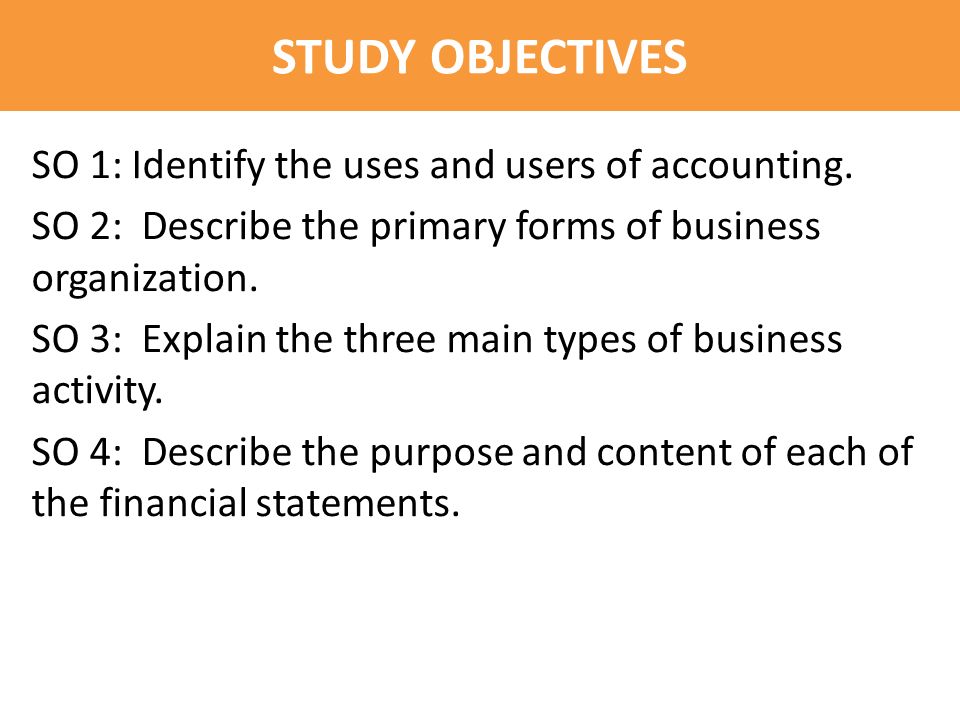 primary objective of financial accounting