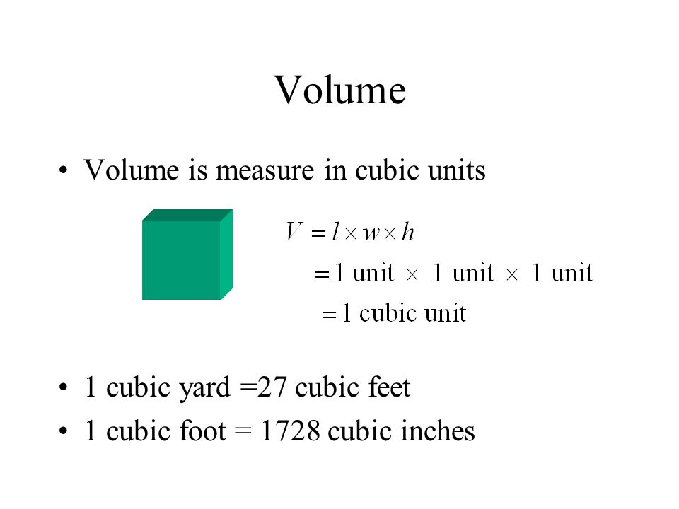 Volume Cubic Feet 47