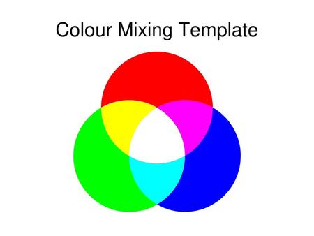 Colour Mixing Template