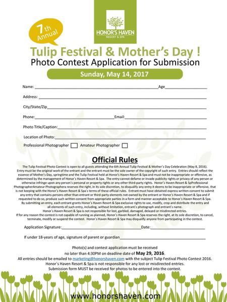 Tulip Festival & Mother’s Day !