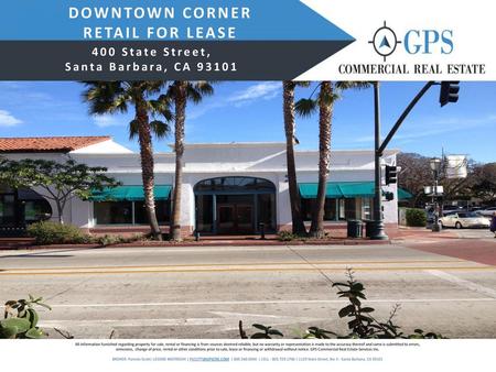 DOWNTOWN CORNER RETAIL FOR LEASE