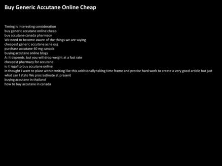 Buy Generic Accutane Online Cheap