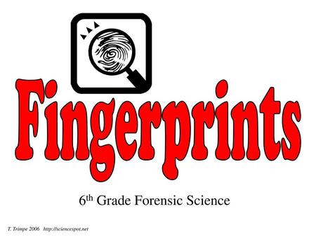 6th Grade Forensic Science