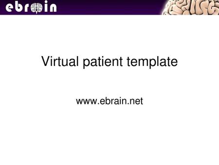 Virtual patient template