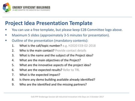 Project Idea Presentation Template