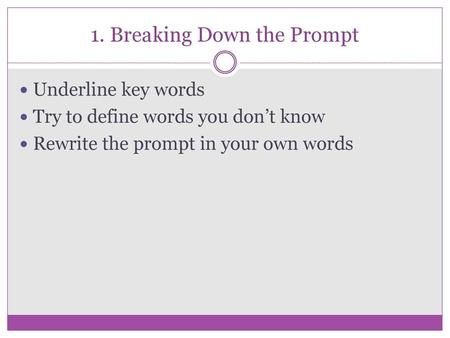 1. Breaking Down the Prompt