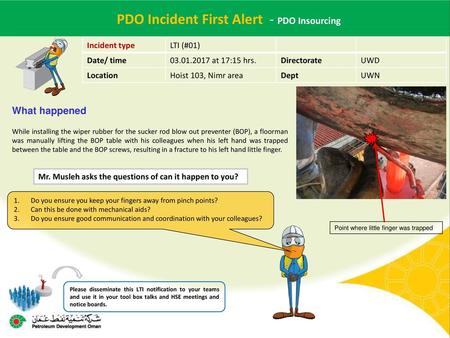 PDO Incident First Alert - PDO Insourcing