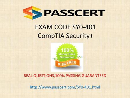 EXAM CODE SY0-401 CompTIA Security+