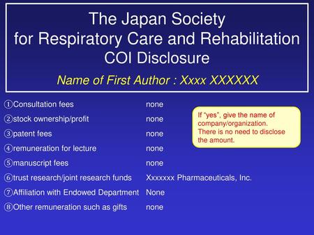 for Respiratory Care and Rehabilitation
