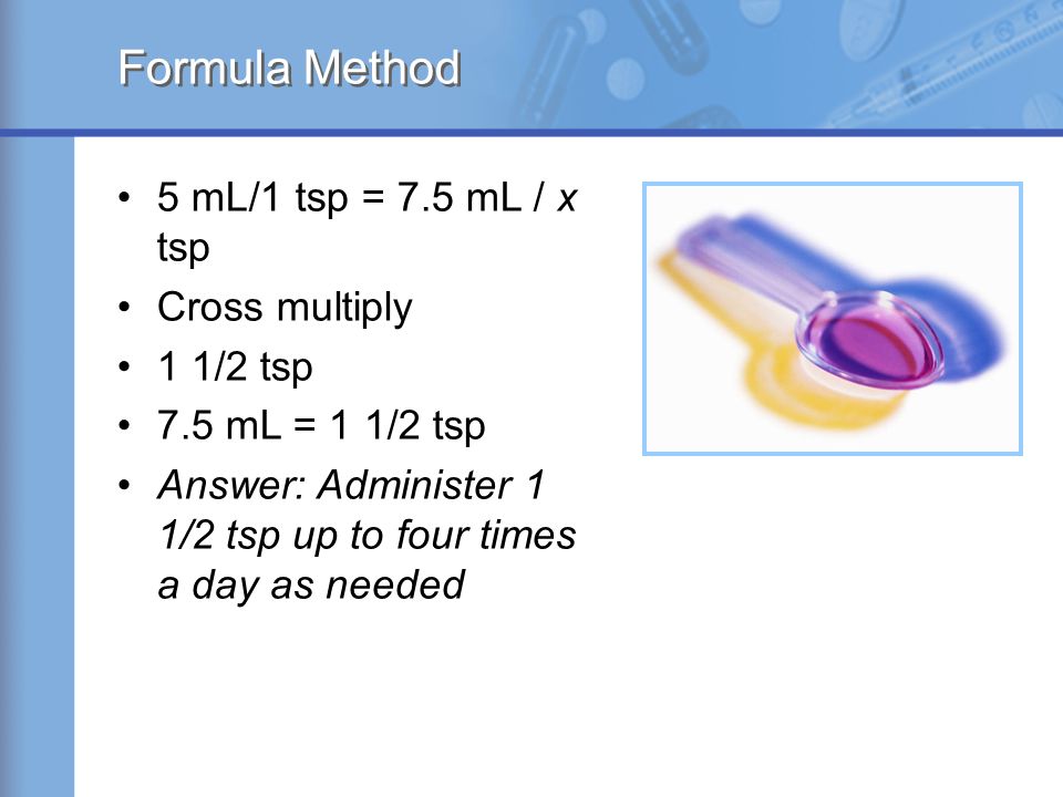 Ml To Tsp Conversion Chart