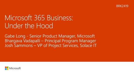 Microsoft 365 Business: Under the Hood