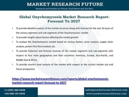 Global Onychomycosis Market Research Report- Forecast To 2027