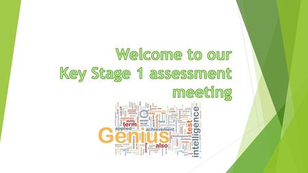 Welcome to our Key Stage 1 assessment meeting