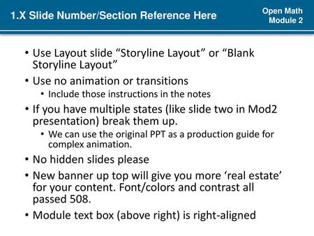1.X Slide Number/Section Reference Here
