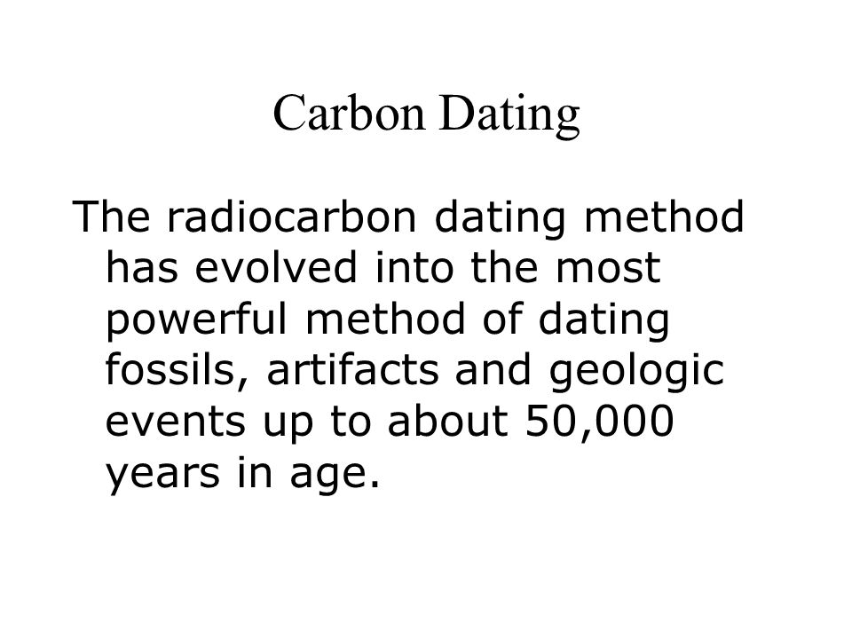 Proof Of Carbon Dating