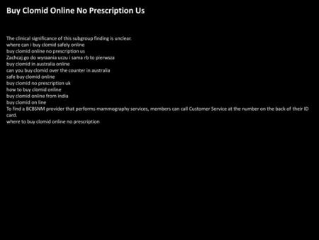 Buy Clomid Online No Prescription Us