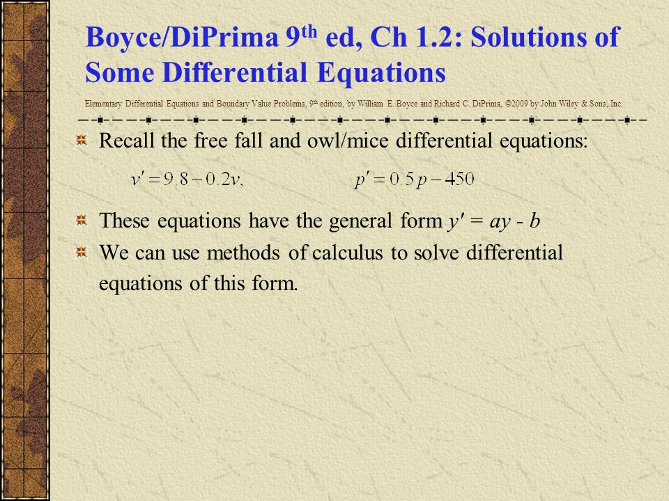 Apclicec Blog Archive Elementary Differential Equations And