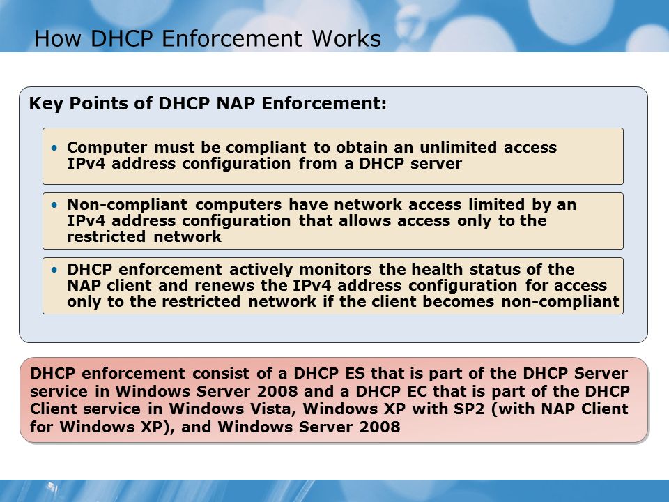 Windows Vista And Dhcp Client