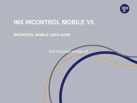 INX Incontrol mobile v5 Incontrol mobile user guide