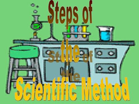 Steps of the Scientific Method.