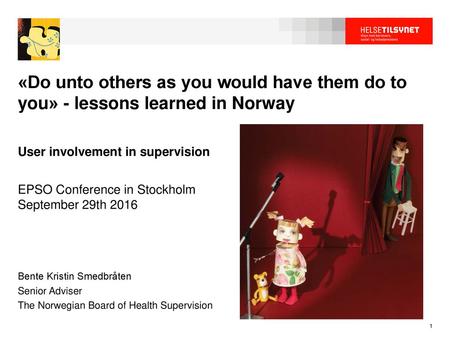 User involvement in supervision