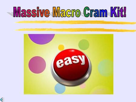 Massive Macro Cram Kit!.
