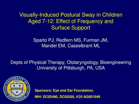 Visually-Induced Postural Sway in Children