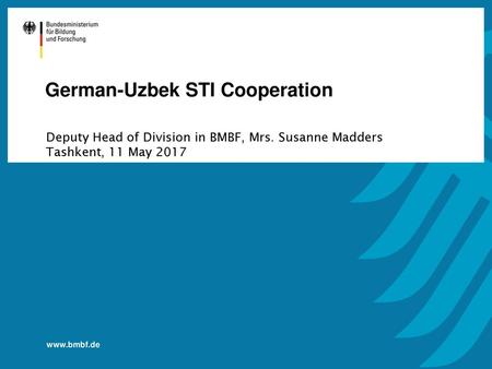 German-Uzbek STI Cooperation