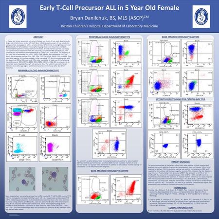 Early T-Cell Precursor ALL in 5 Year Old Female