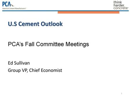 Ed Sullivan Group VP, Chief Economist