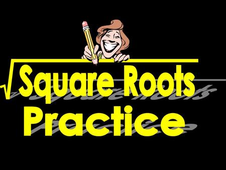 Square Roots Practice © T Madas.