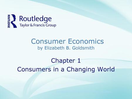Consumer Economics by Elizabeth B. Goldsmith