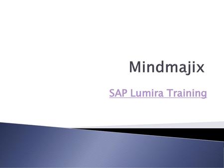 Mindmajix SAP Lumira Training.
