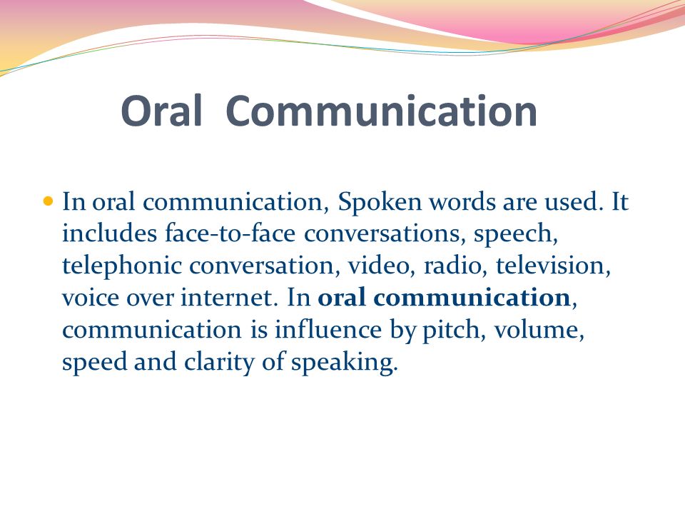 Oral Business Communication 102