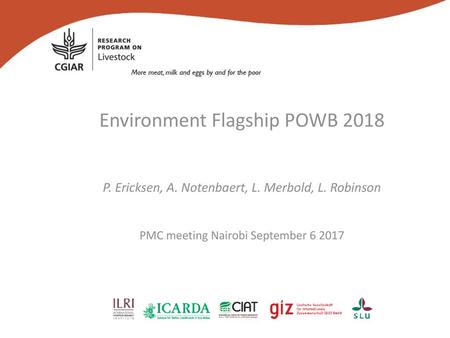Environment Flagship POWB 2018