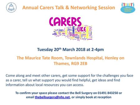Annual Carers Talk & Networking Session