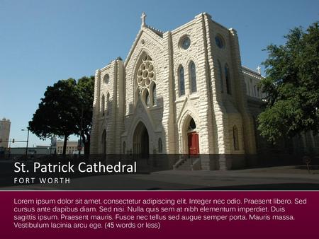 St. Patrick Cathedral FORT WORTH