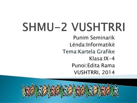 SHMU-2 VUSHTRRI Punim Seminarik Lënda:Informatikë Tema:Kartela Grafike