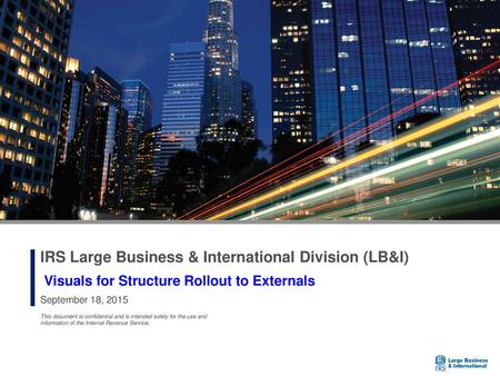 IRS Large Business & International Division (LB&I)