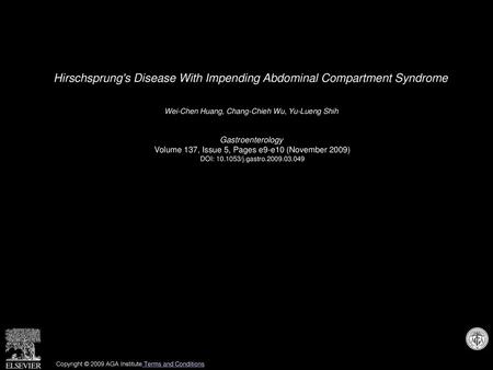 Hirschsprung's Disease With Impending Abdominal Compartment Syndrome
