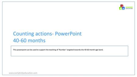 Counting actions- PowerPoint months
