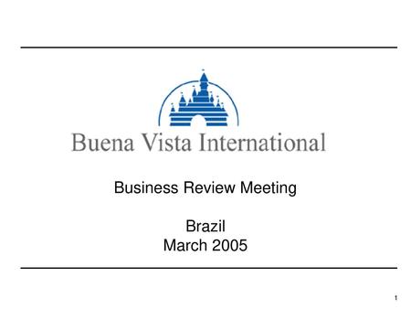 Business Review Meeting Brazil March 2005