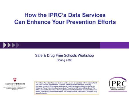How the IPRC’s Data Services Can Enhance Your Prevention Efforts