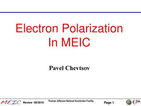 Electron Polarization In MEIC