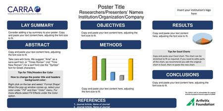 Insert your institution’s logo here LAY SUMMARY OBJECTIVES RESULTS
