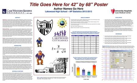 Title Goes Here for 42 by 68 Poster Author Names Go Here