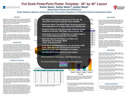 Full Scale PowerPoint Poster Template: 36 by 48 Layout