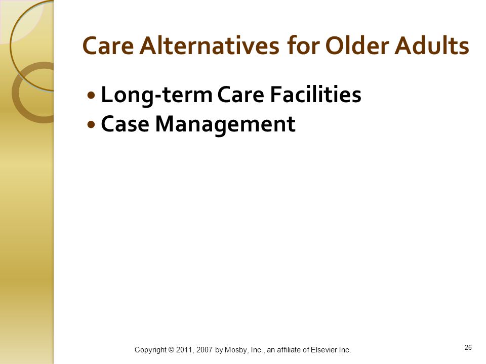 Alternatives For The Older Adult 59